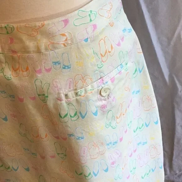 Golf skort in size 6 by EP PRO cream w/ multicolor - Picture 6 of 8